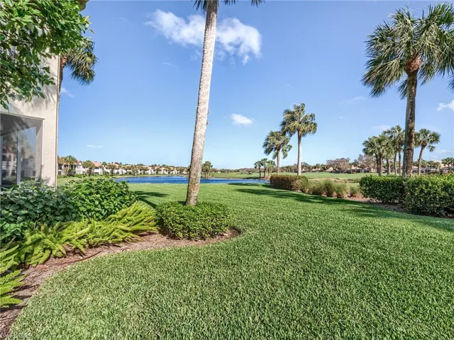 View of yard featuring a water view