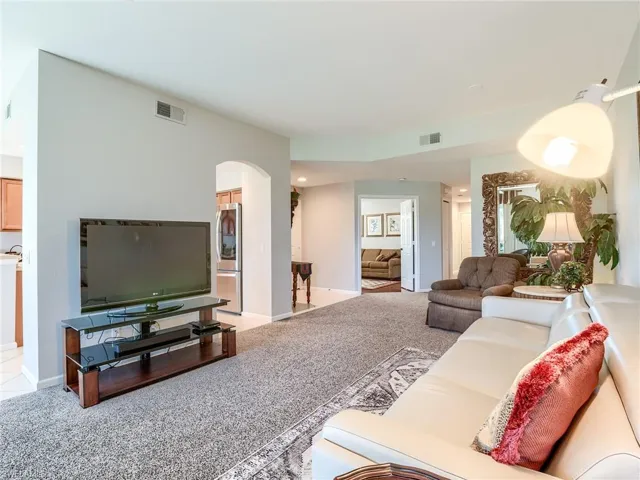 Living room with carpet