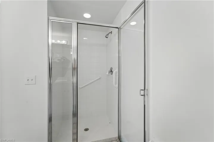 Bathroom featuring a stall shower