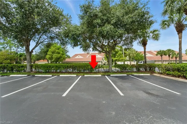 View of uncovered parking lot