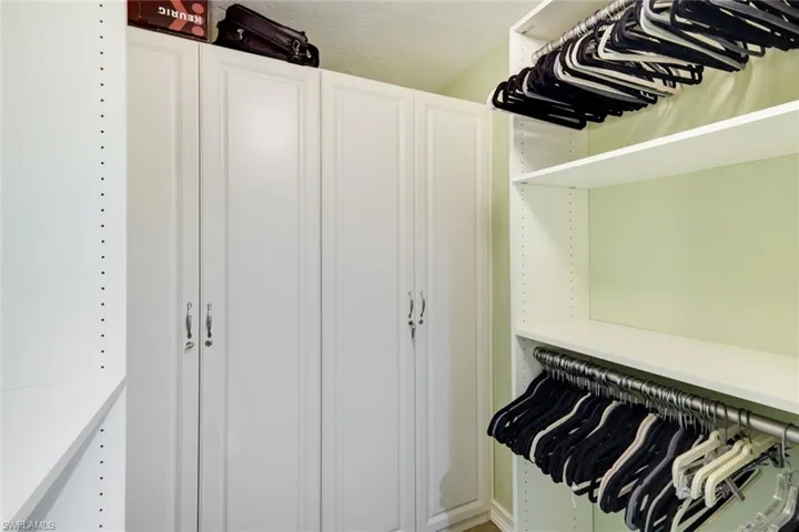 Owner Closet System 1- Partial View- Locking Owner Closets