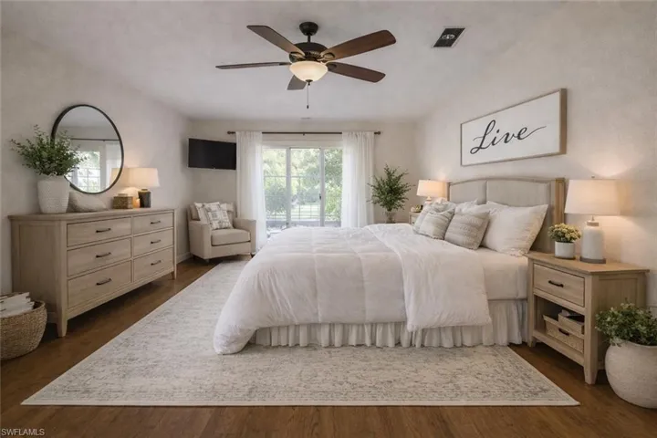 Large Primary Bedroom Staged