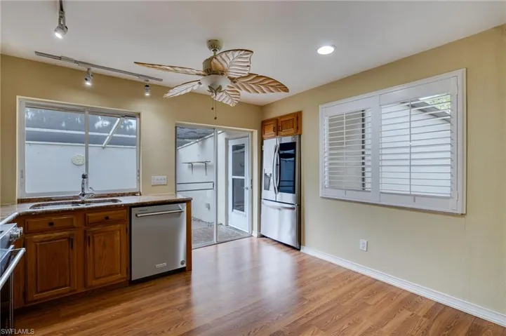 Kitchen overlooking lanai & front window