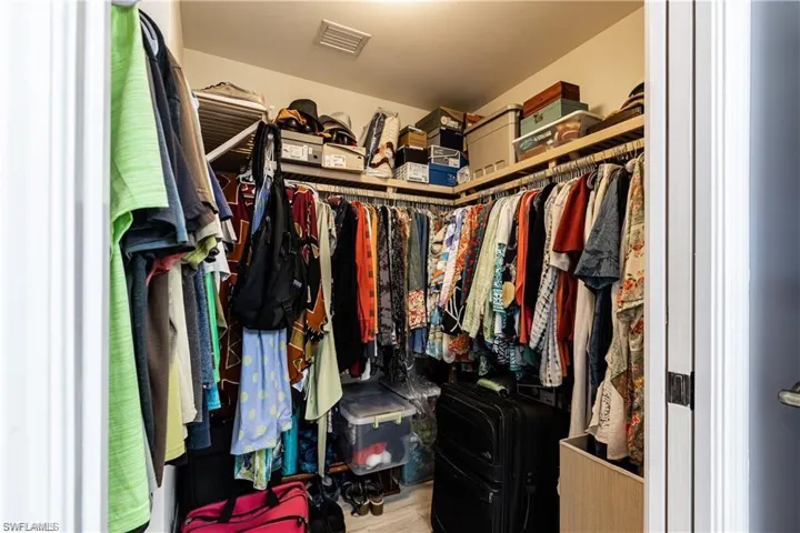 Primary walk in closet