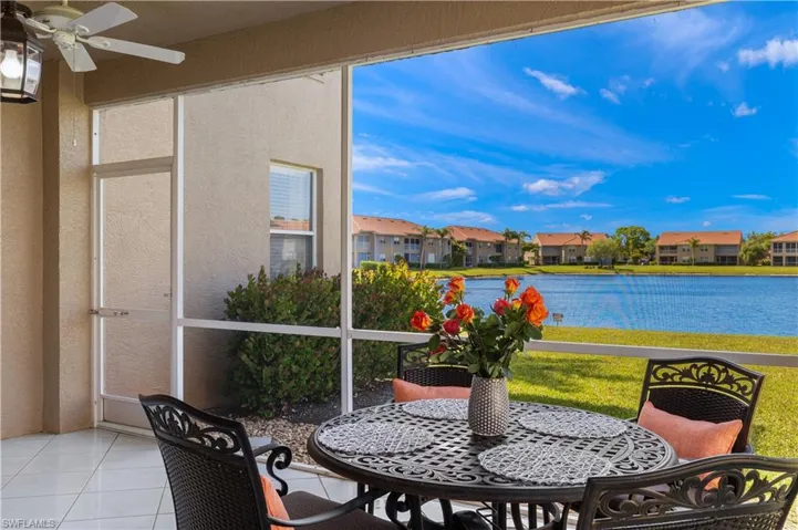 Screened Lanai with Lake and Sunset Views