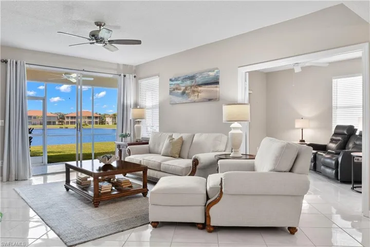 Living Room with Adjacent Den/3rd Bedroom