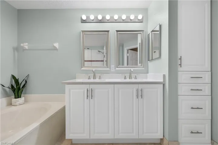 New Cabinetry and Oversized Soaking Tub