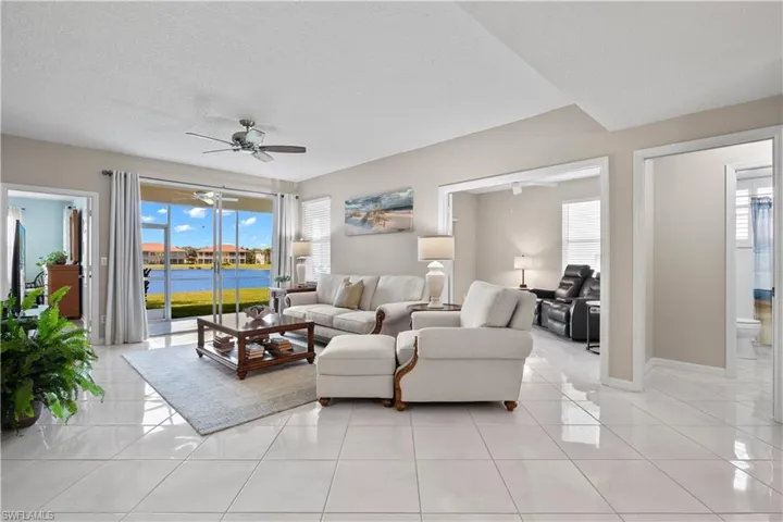 Living Room with Sliding Doors to Lanai
