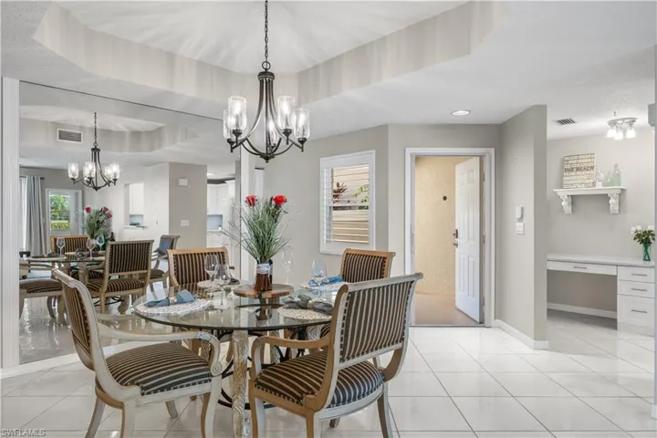 Family Dining Area & Front Entry with New Sliding Screen
