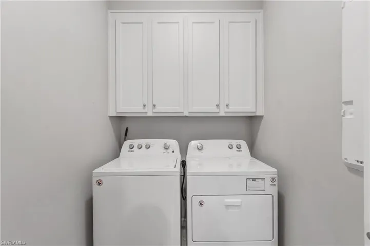 Convenient interior laundry makes everyday living even easier.
