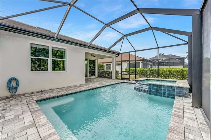 Your own private heated pool creates the perfect backyard retreat.