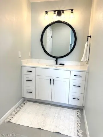 Master Bathroom vanity and mirror