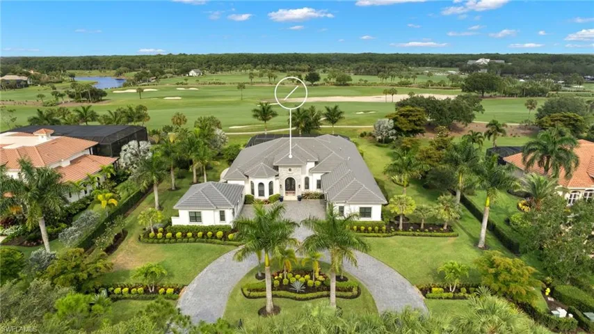 Birds eye view of property