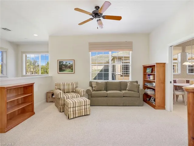 The Den that can be closed off with pocket doors from the kitchen