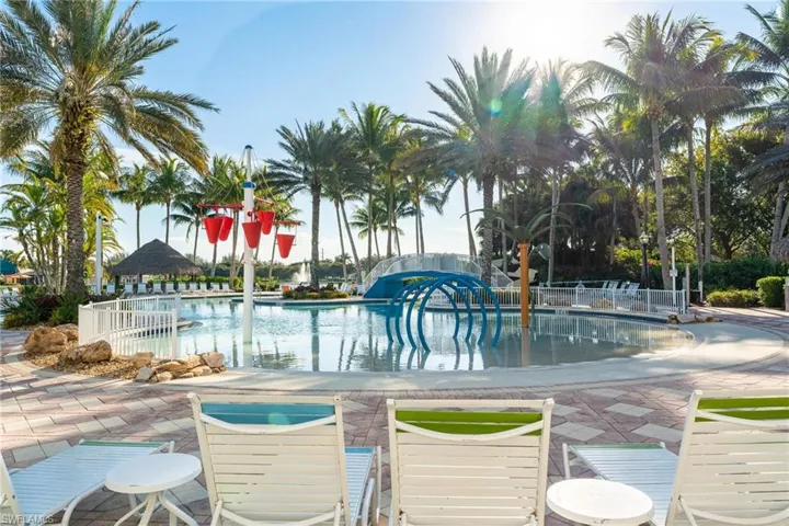View of pool with a patio area