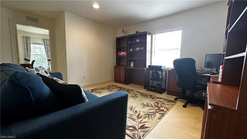 View of carpeted office
