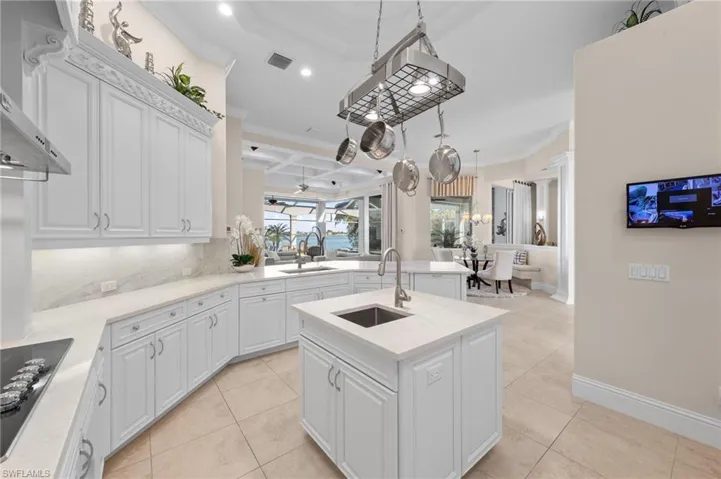 Gourmet kitchen with a view