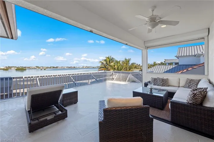 Balcony with bay view