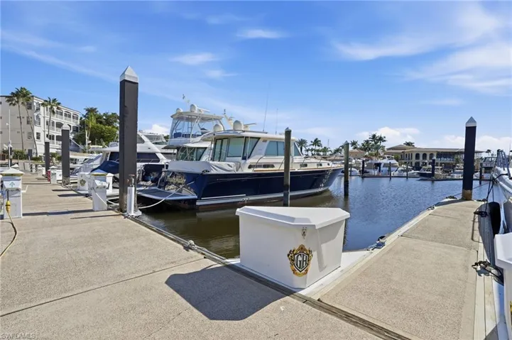 Dock with a water view