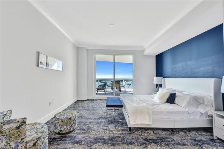 Imagine waking up to this unparalleled Gulf view! Spacious primary bedroom is just off main living area.