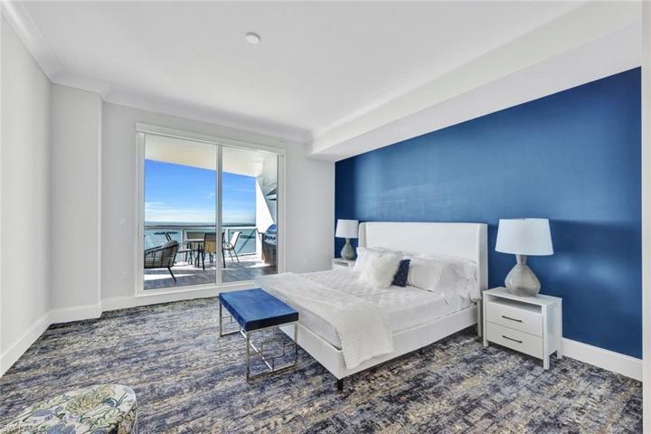 Primary bedroom with a large window for the ultimate morning view.