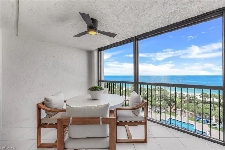 Lanai overlooking Gulf & Beach