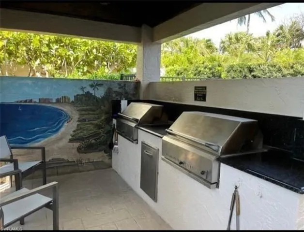 kitchen and grilling area