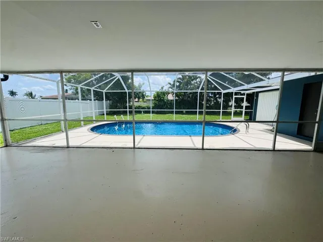 View of pool