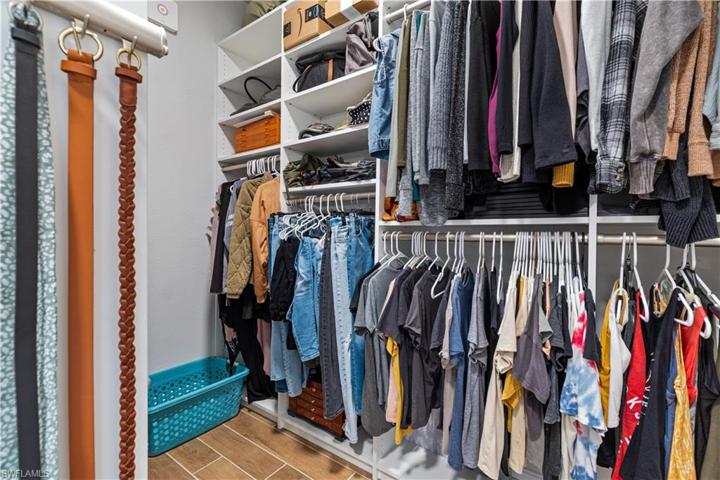 One of two walk in closets in Master Bedroom