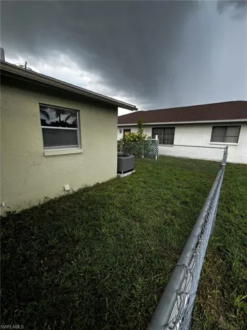 View of home's exterior featuring stucco siding