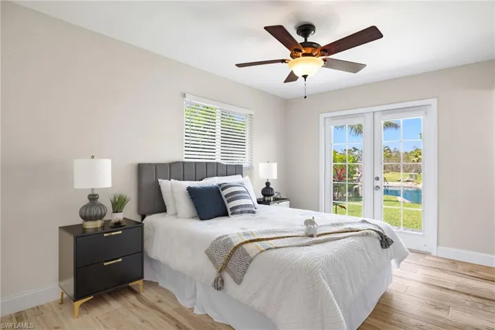 Bedroom #3 with on suite bathroom and French doors
