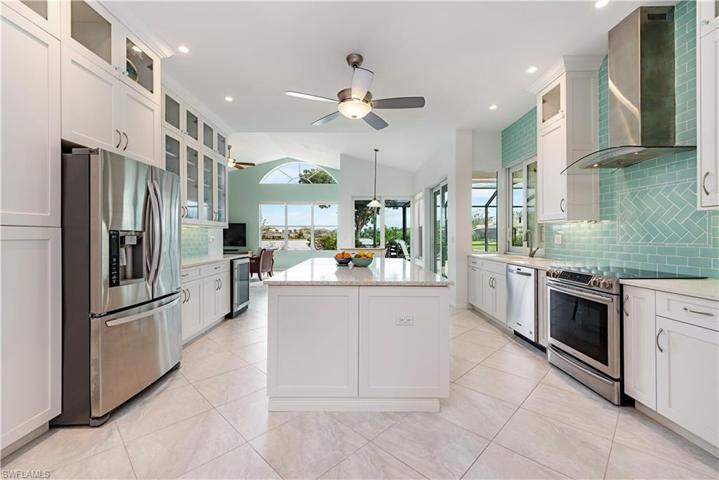 Island Kitchen with lake view.