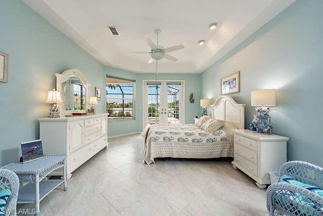 Spacious master bedroom.