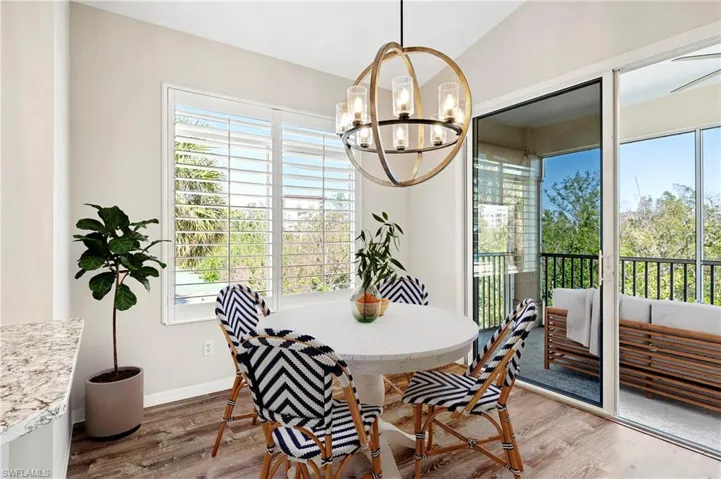 Virtual staged dining area