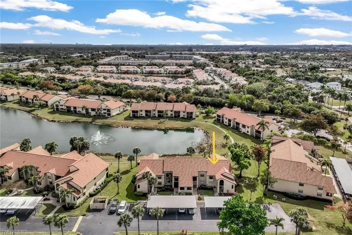 Aerial view of 8475 Charter Club Circle #8.