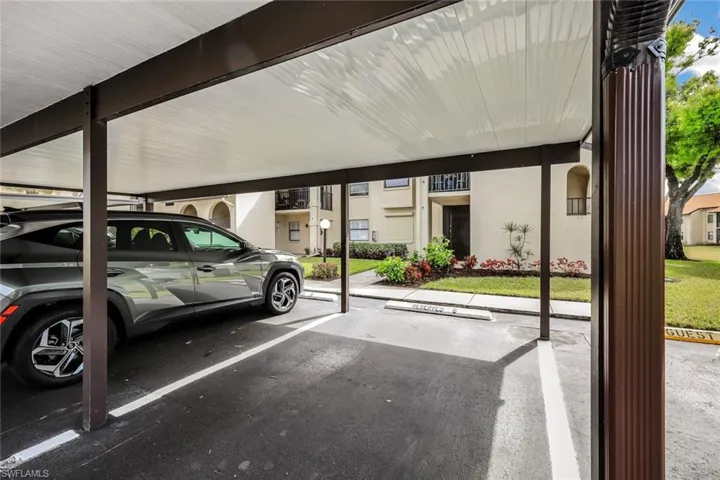 Covered parking for Unit #8.