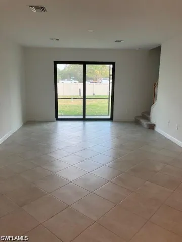 View of tiled empty room