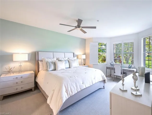 Spacious, comfortable primary suite