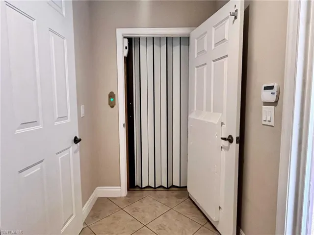 Elevator leading to the second floor accessible from the garage and front door.
