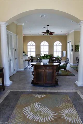 Community club house includes bathroom and kitche facilities to hosts special events for lunch and dinner.