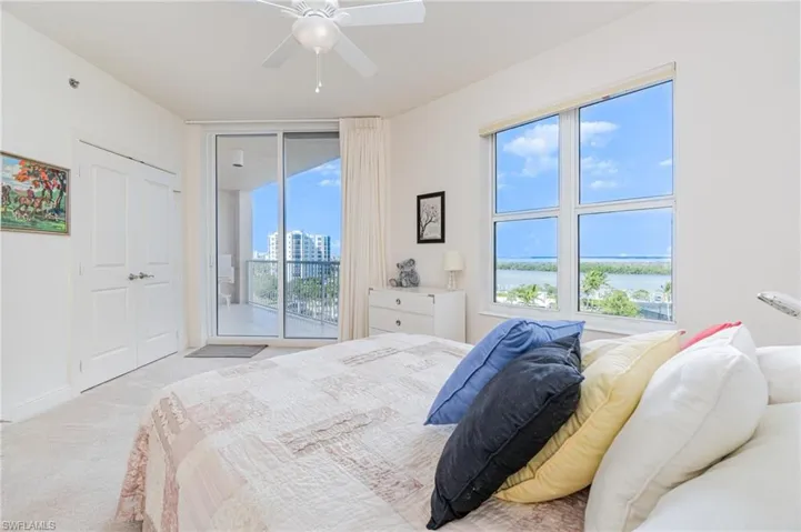 GUEST BEDROOM #2 W/DIRECT LANAI ACCESS AND ESTERO BAY VIEWS