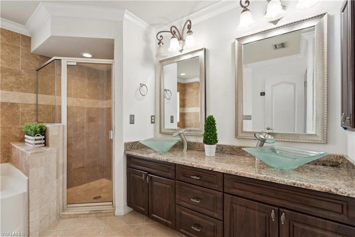 Dual Vanities in owner's bath