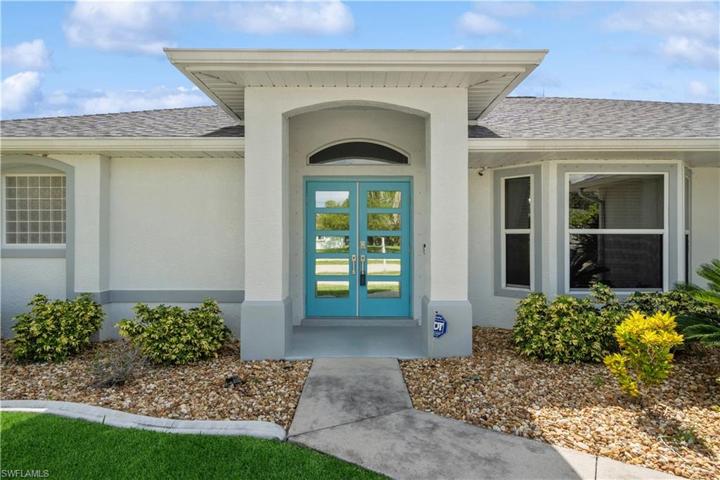 Double door entrance