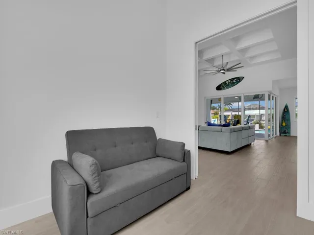 Home Office w/ Pocketed French Doors