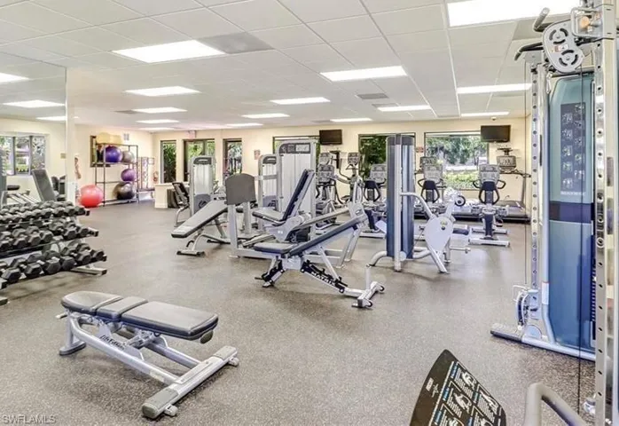 Well-equipped gym