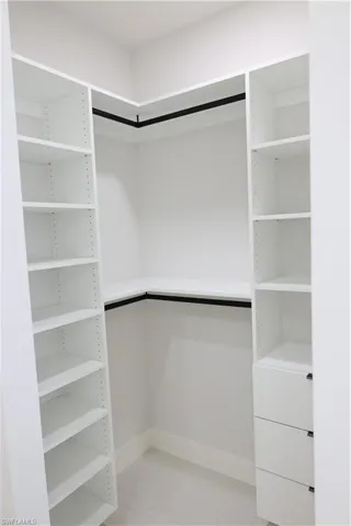 View of spacious closet