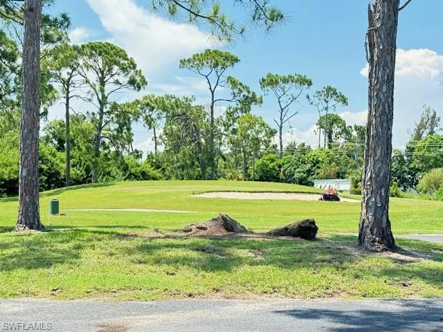 Golf course views at the dead end road