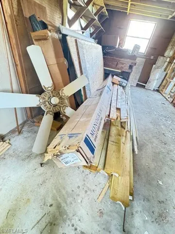 All building materials will be left with the property
