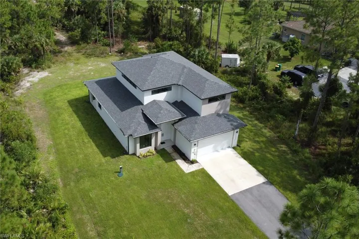 Birds eye view of property