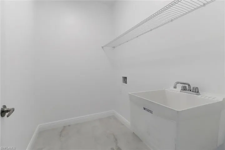 With washer & Dryer hookup and laundry tub.
